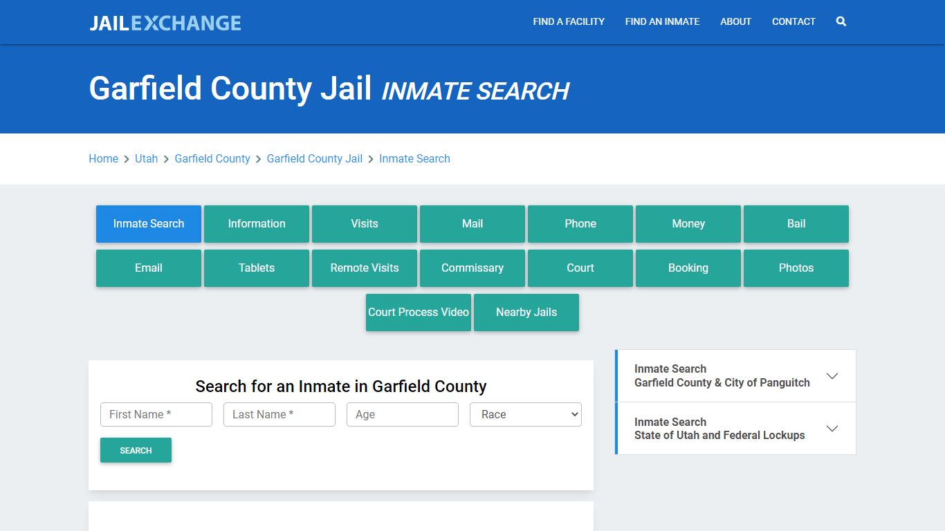 Garfield County Jail, UT Inmate Search: Roster & Mugshots